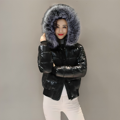 Mulonu® Women Fur Jacket With Hooded Coat