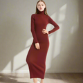 Mulonu® Women Winter Sexy Party Maxi Dress Knit Style Long Sleeve