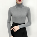 Mulonu® Turtleneck Women's Sweater Slim Bottoming Knitted Tops