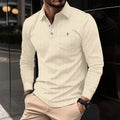 Mulonu® Solid color button-up design polo shirt