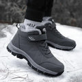 Mulonu® Winter Plush Slip-On Boots: Waterproof, Hiking, and Safety Platform Boots for Men