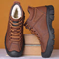 Mulonu® Lace-Up Winter Snow Boots for Men: Warm, Waterproof, and Ideal for Outdoor Hiking