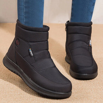 Stay Stylish and Warm in 2024: Waterproof Winter Snow Boots for Women with Zipper Ankle Design