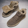 Mulonu® Stylish Autumn-Winter Boots for Men: Plush Insulation, Outdoor, Anti-Slip, Durable Snow Cotton Shoes