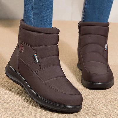 Stay Stylish and Warm in 2024: Waterproof Winter Snow Boots for Women with Zipper Ankle Design