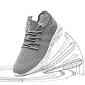 Mulonu® Lightweight Men's Sport Shoes: Breathable White Sneakers Outdoor & Running