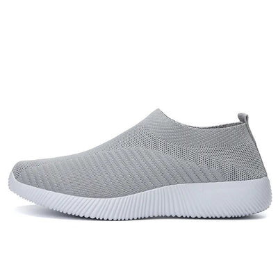 High-Quality Vulcanized Sneakers: Slip-On Flats for Women, Plus Size 42