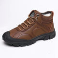 Mulonu® Lace-Up Winter Snow Boots for Men: Warm, Waterproof, and Ideal for Outdoor Hiking