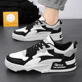 Mulonu® 2024 Trendy Men's Platform Sneakers: Comfortable, Lace-up, White Shoes for Autumn