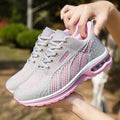 Women's Breathable Running Shoes: Mesh, Air Cushion, Lace-Up for Outdoor Training