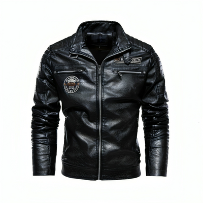 Mulonu® New Men's Leather Jackets High Quality Slim Fit