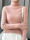 Mulonu® Women Turtleneck Sweater Wool Soft Kniwear
