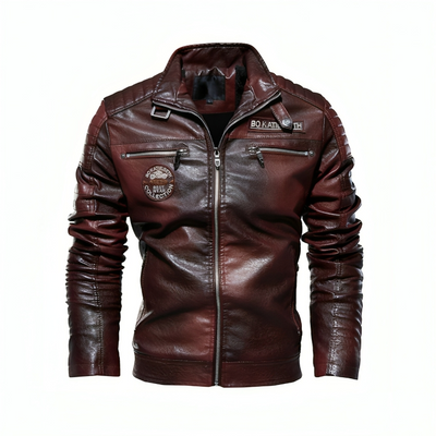 Mulonu® New Men's Leather Jackets High Quality Slim Fit