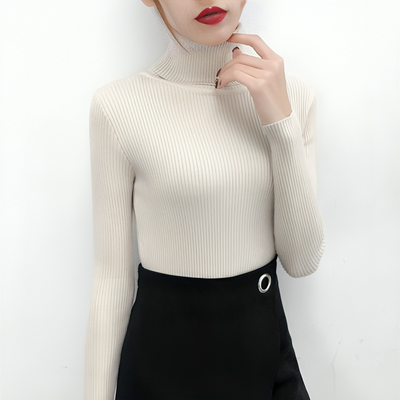 Mulonu® Turtleneck Women's Sweater Slim Bottoming Knitted Tops