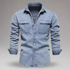 Mulonu® High quality denim causal shirt