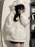 Mulonu® Rabbit Fleece Jacket Lamb Wool Hooded Sweatshirt