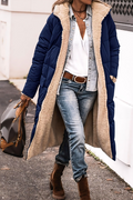 Mulonu® Women's Winter Fleece Jacket Wool Long Hooded Overcoat