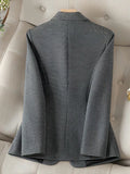 Mulonu® Turn-down Collar Single Button Slim Long Sleeve Blazer