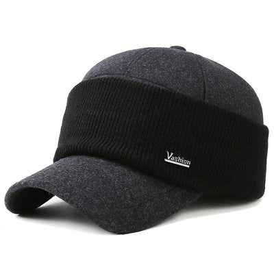 Mulonu® Winter Men's Warm Baseball Cap: Thick Earmuffs, Stylish Snapback from New Collection