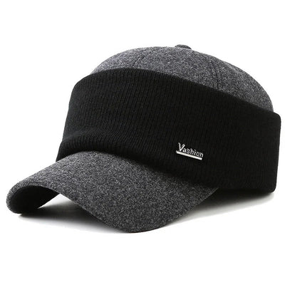Mulonu® Winter Men's Warm Baseball Cap: Thick Earmuffs, Stylish Snapback from New Collection