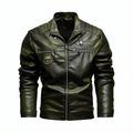 Mulonu® New Men's Leather Jackets High Quality Slim Fit