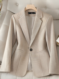 Mulonu® Turn-down Collar Single Button Slim Long Sleeve Blazer